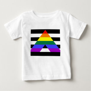 Gerade Verbündetflagge Baby T-shirt