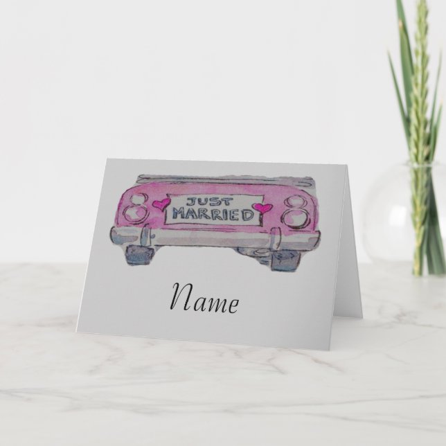 Gerade verheiratet ankündigung (Vorderseite)