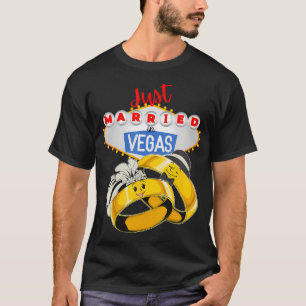 Gerade verheiratet in VEGAS Las Vegas Hochzeit BRI T-Shirt