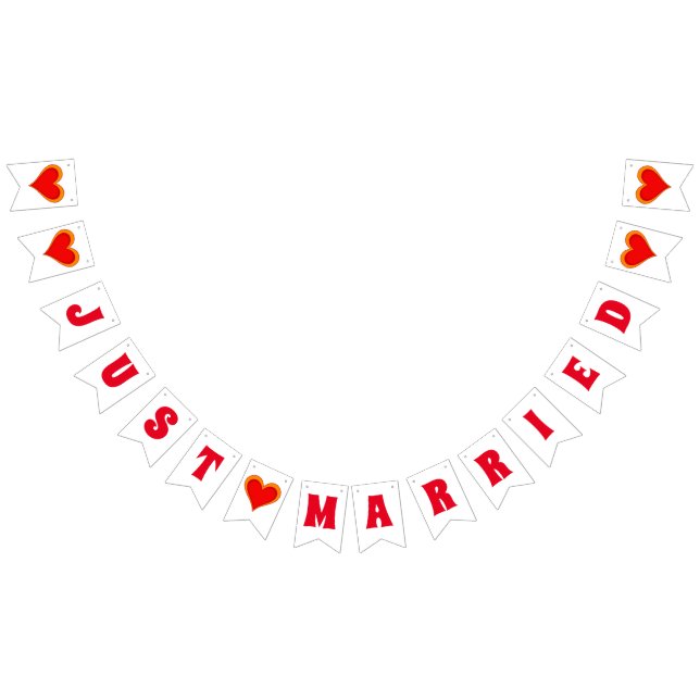GERADE VERHEIRATET - Liebe 1 Wimpelkette (Alle)