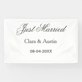Gerade verheiratet Name des Paares Datum Jahr Hoch Banner