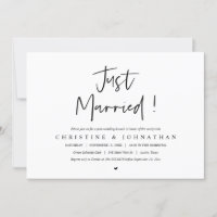 Gerade verheiratet, Post Hochzeit Brunch Einladung