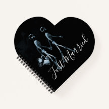 Gerade verheiratet Röntgen-Skelett-Hochzeitspaar