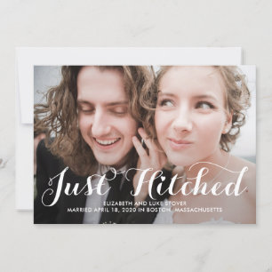 Gerade verheiratete bearbeitbare Farb-Hochzeitsanz Dankeskarte