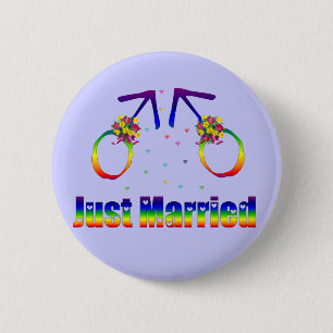 Gerade verheiratete homosexuelle Männer Button