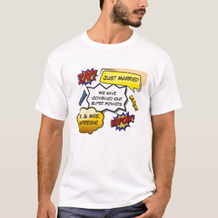 Gerade verheiratete Superhero-Parodie T-Shirt
