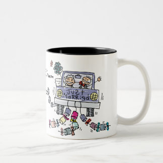 Gerade verheiratete Tasse - fertigen Sie besonders