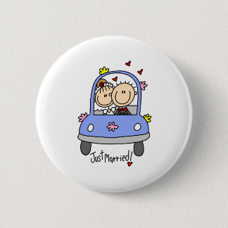 Gerade verheirateter Knopf Button