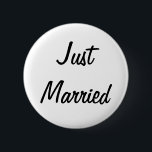 Gerade verheiratetes Abzeichen Button<br><div class="desc">Ein Abzeichen perfekt für die eben msrried Paare!</div>