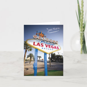 Gerade verheiratetes Las Vegas Ankündigung