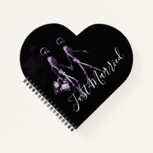 Gerade verheiratetes Röntgen-Skelett-Hochzeitspaar
