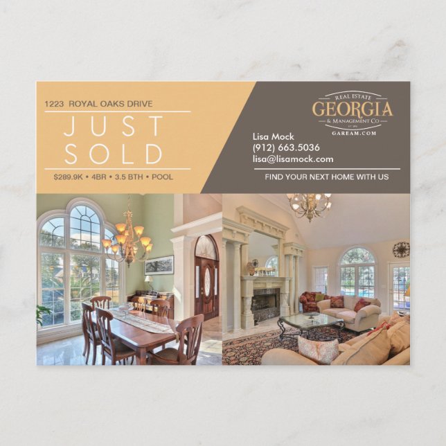 GERADE VERKAUFSFoto zwei Ankündigungspostkarte (Vorderseite)