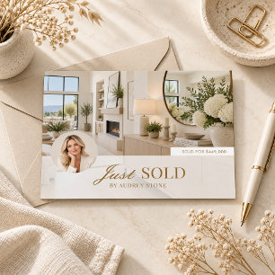 Gerade Verkauftes Immobilien-Marketing-Postkarte Postkarte
