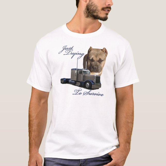 Gerade versuchend zu überleben T-Shirt (Vorderseite)