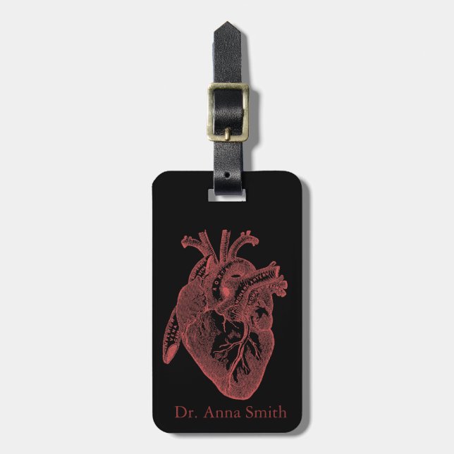 Gerade von den Herz-Geschenken für medizinische Gepäckanhänger (Vorderseite vertikal)