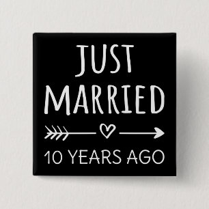 Gerade vor 10 Jahren verheiratet I Button