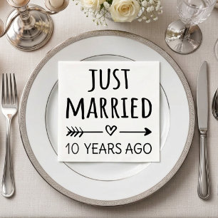 Gerade vor 10 Jahren verheiratet I Serviette