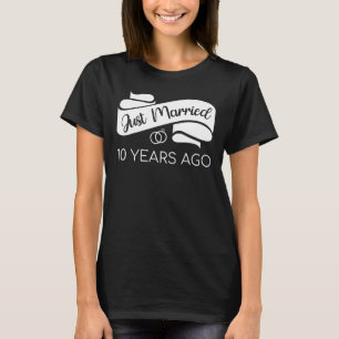 Gerade vor 10 Jahren verheiratet V T-Shirt