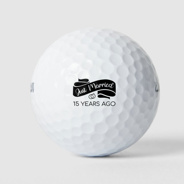Gerade vor 15 Jahren verheiratet V Golfball (Vorderseite)