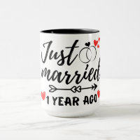 Gerade vor 1 Jahr verheiratet, 1. Hochzeitstag