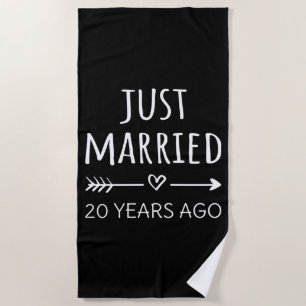 Gerade vor 20 Jahren verheiratet I Strandtuch