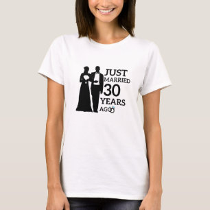 Gerade vor 30 Jahren geheiratet, 30. Jahrestag T-Shirt