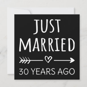 Gerade vor 30 Jahren geheiratet Einladung