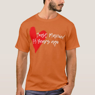 Gerade vor 35 Jahren verheiratet Ehefrau Hus Jahre T-Shirt