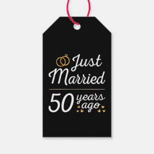Gerade vor 50 Jahren verheiratet II Geschenkanhänger