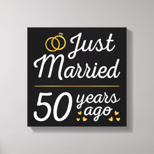 Gerade vor 50 Jahren verheiratet II Leinwanddruck
