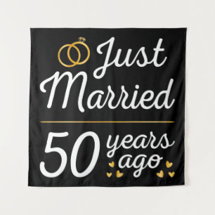 Gerade vor 50 Jahren verheiratet II Wandteppich