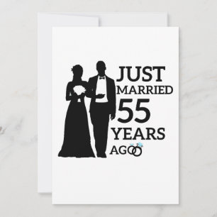 Gerade vor 55 Jahren geheiratet, Jubiläumspaar zum Einladung