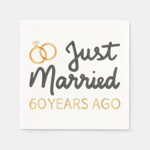 Gerade vor 60 Jahren verheiratet IV Serviette