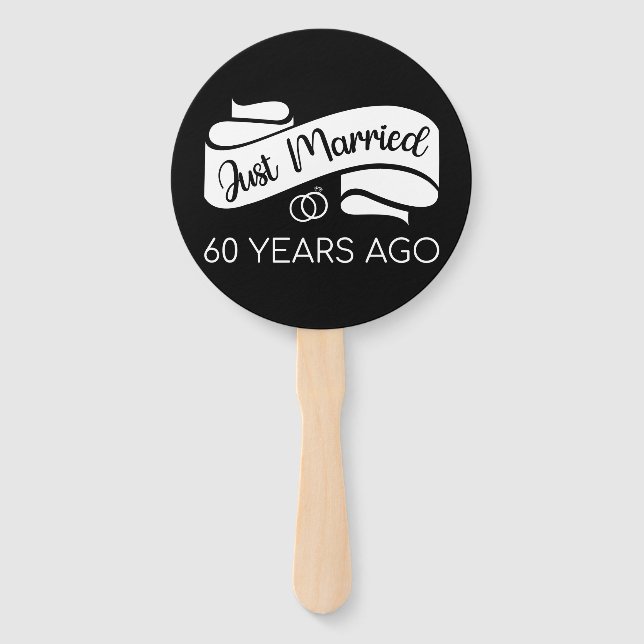 Gerade vor 60 Jahren verheiratet V Fächer (Vorderseite)