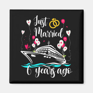 Gerade vor 6 Jahren geheiratet 6. Hochzeitsjubiläu Magnet