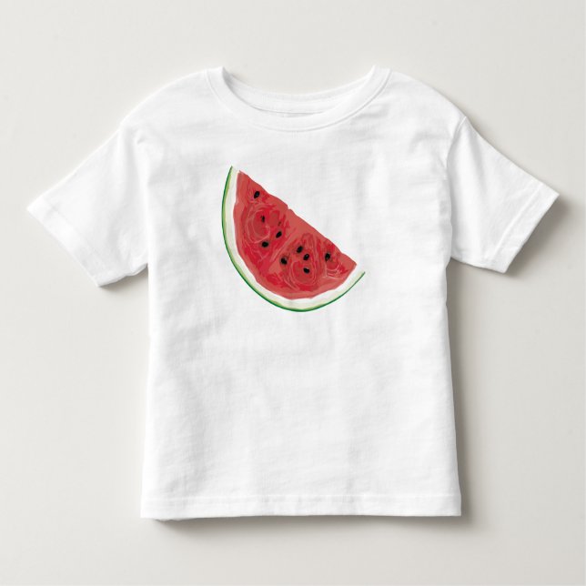 Gerade Wassermelone Kleinkind T-shirt (Vorderseite)