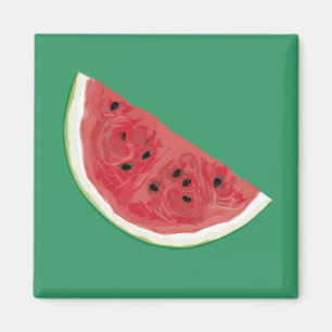 Gerade Wassermelone Magnet