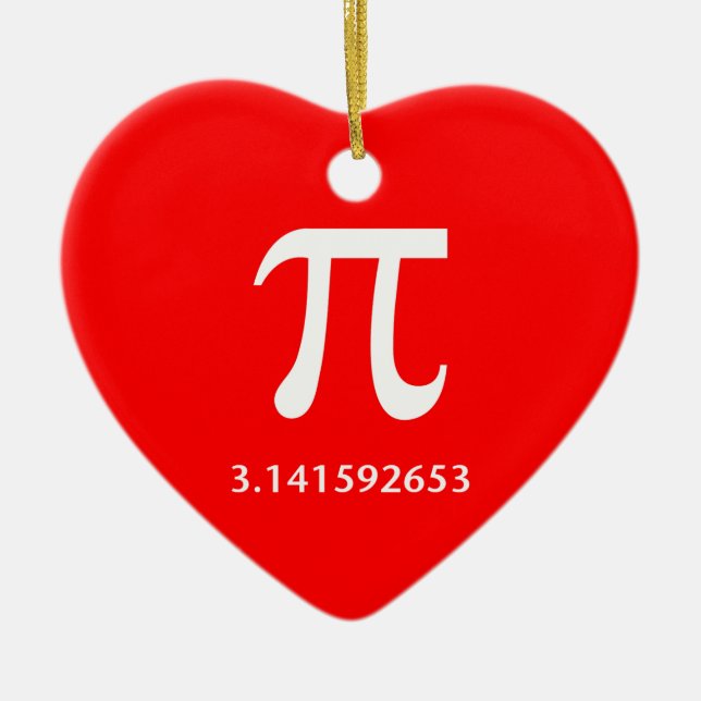 Gerade weißer PU nichts mehr 3,14 Keramik Ornament (Vorne)