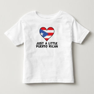 Gerade wenig puertorikanisch kleinkind t-shirt
