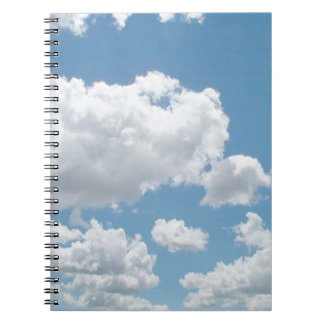Gerade Wolken-Notizbuch Notizblock