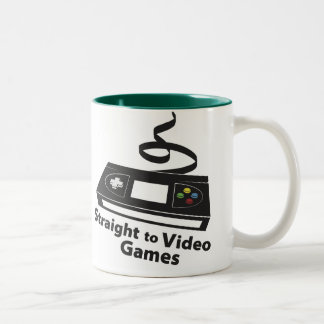 Gerade zur Videospiel-Kaffee-Tasse Zweifarbige Tasse