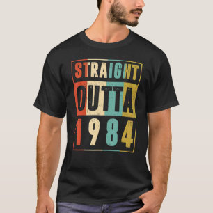 Geradeaus 1984 Vintag Grafik 38 Jahre alt 38 t T-Shirt
