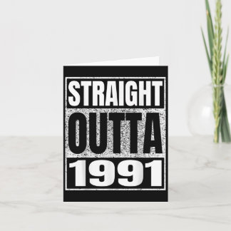 Geradeaus 1991 Vintag 1991 Aufkommen von Bir Karte