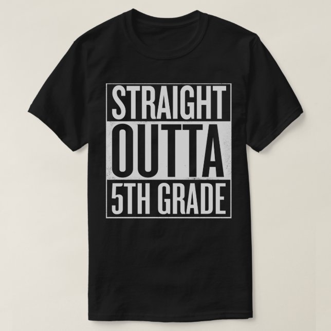Geradeaus 5. Klasse Funny Abschluss Geschenk T-Shirt (Design vorne)