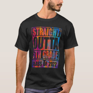 Geradeaus 5. Klasse Großer Abschluss Geschenk T-Shirt