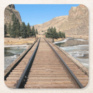 Geradeaus - Bergbahn Untersetzer