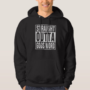Geradeaus Gods Word Funny Religion Jesus Christus Hoodie