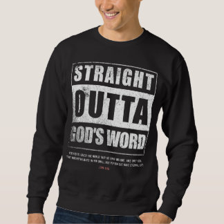 Geradeaus Gods Word John 3 16 Jesus Christlich Sweatshirt