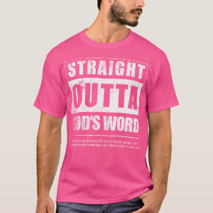 Geradeaus Gods Word John 3 16 Jesus Christlich T-Shirt