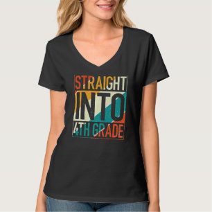 geradeaus in die 4. Klasse Vintage vierte Klasse r T-Shirt